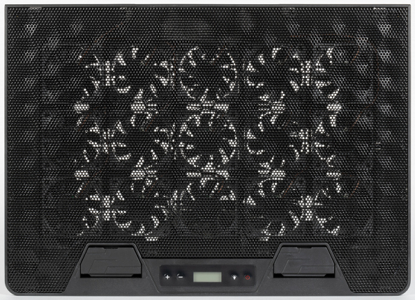 Подставка Evolution LCS-09 RGB для ноутбука до 17 дюймов, с активным охлаждением и красочной подсветкой