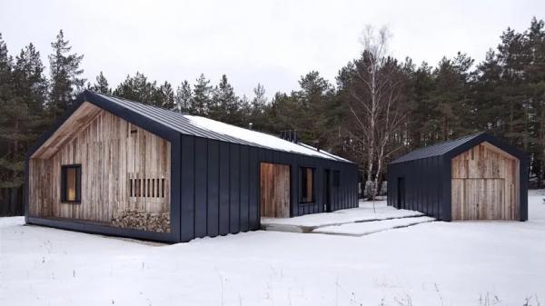 Барнхаус – это комфортный дом с экстерьером амбара, но в красивой современной стилистике Барнхаус – это комфортный дом с экстерьером амбара, но в красивой современной стилистике