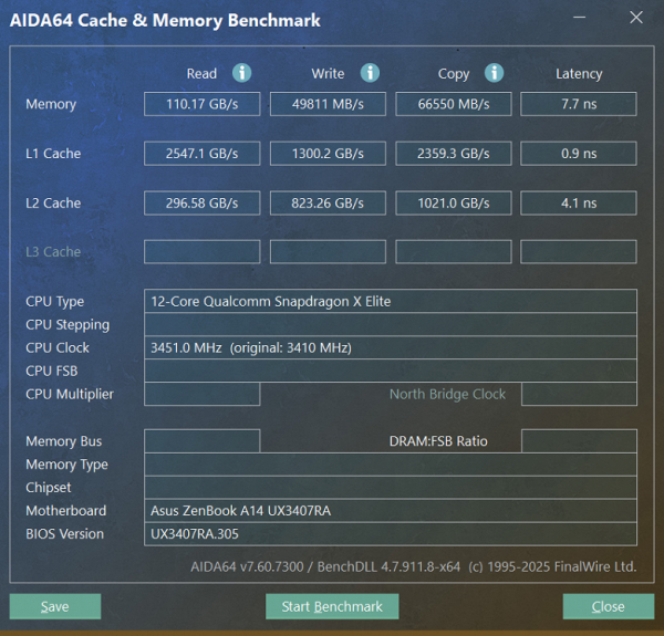 Обзор ноутбука Asus Zenbook A14 UX3407RA на платформе Snapdragon X Elite X1E-78-100