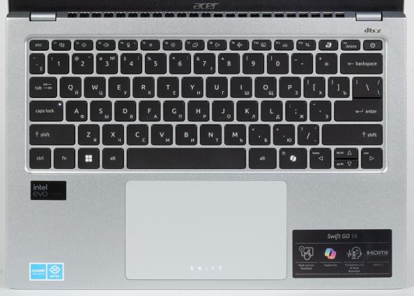 Обзор бизнес-ноутбука Acer Swift Go 14 (SFG14-73-70EH): компактная модель с OLED-экраном Обзор бизнес-ноутбука Acer Swift Go 14 (SFG14-73-70EH): компактная модель с OLED-экраном