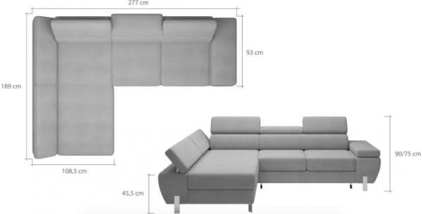 Угловой диван для гостиной: стандарты и вариации размеров, другие параметры выбора Угловой диван для гостиной: стандарты и вариации размеров, другие параметры выбора