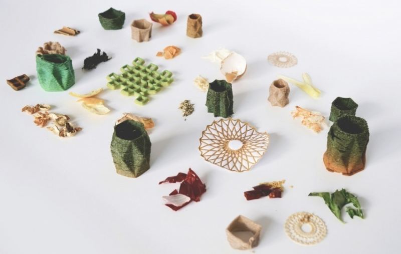 3D-принтер по проекту студентов MIT превращает пищевые отходы в бытовые предметы