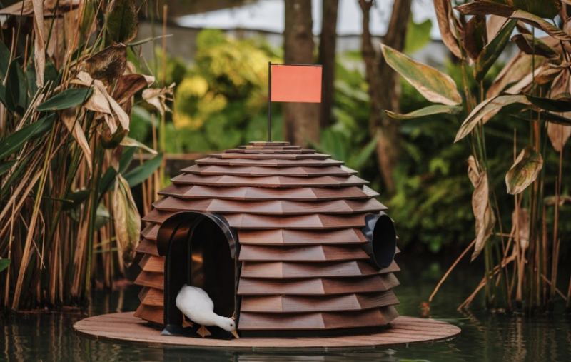 Дизайнер из Тайваня придумал укрытия для уток