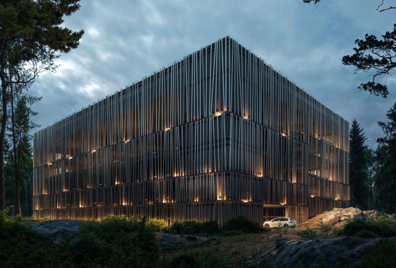 Освещение курорта «Рощино Residence» вдохновлено карело-финским эпосом