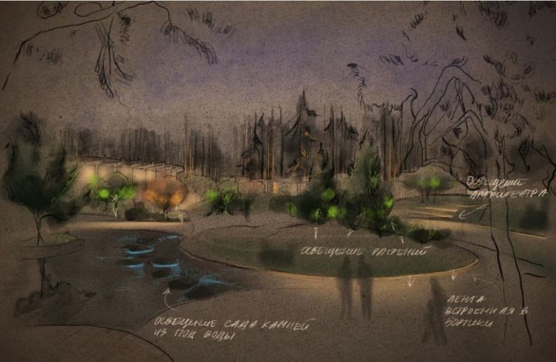 Освещение курорта «Рощино Residence» вдохновлено карело-финским эпосом