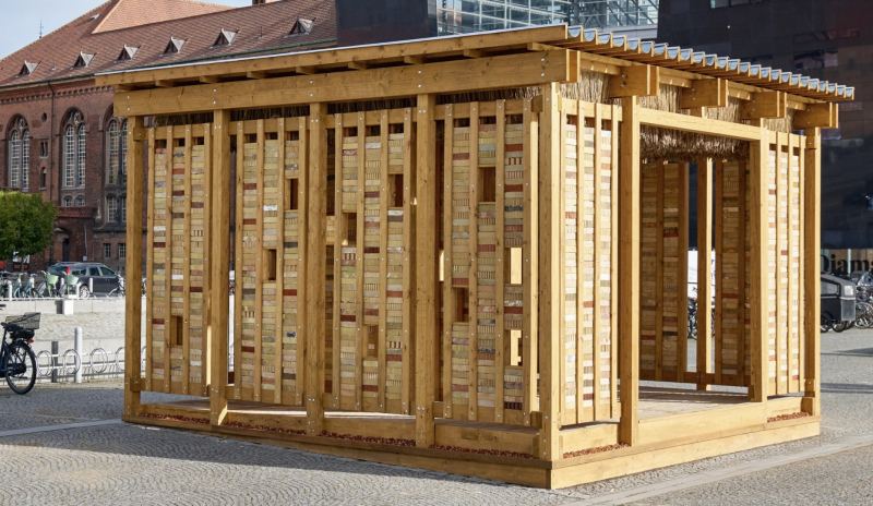 В Копенгагене построили павильон из вторичных материалов