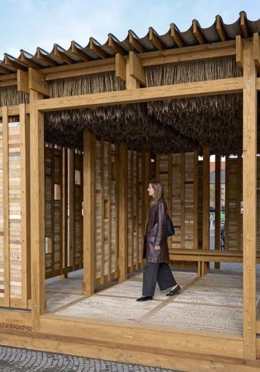 В Копенгагене построили павильон из вторичных материалов