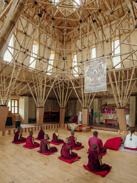 Завершено строительство зала Махамудры в Дакшинкали, Непал