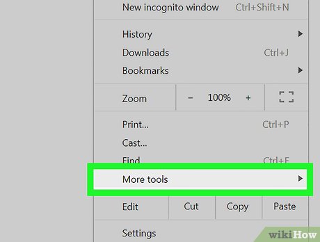 Step 3 Выберите Дополнительные инструменты.