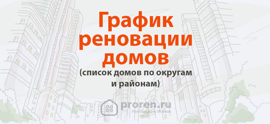 График реновации и переселения 5175 домов до 2032 года, расселение и снос пятиэтажек в Москве на 2026 год |